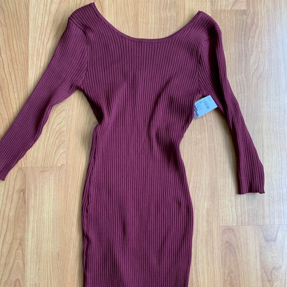 Charlotte Russe Burgundy BodyCon Dress